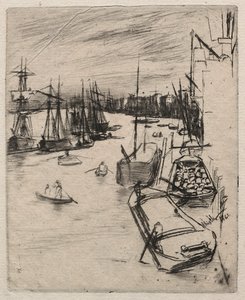 リトル・ワッピング、1861年。 作： James Abbott McNeill Whistler