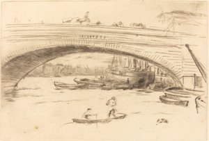 ロンドン橋、c。 1875年。 作： James Abbott McNeill Whistler