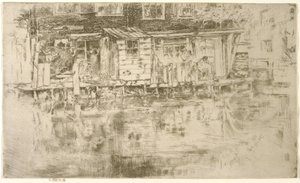 ロングハウス、ダイアーズ、アムステルダム、1889 作： James Abbott McNeill Whistler