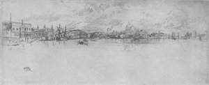 ロングヴェニス、c1880、1904 作： James Abbott McNeill Whistler