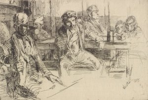 1859年のLongshore men。 作： James Abbott McNeill Whistler