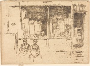Melon-Shop, Hounsditch, c. 18861888. 作： James Abbott McNeill Whistler