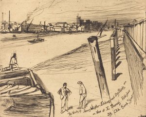 ミルバンク、1861年。 作： James Abbott McNeill Whistler