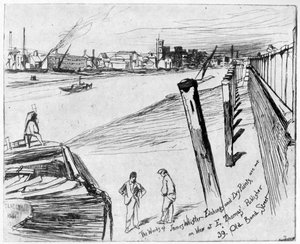 ミルバンク、c1860 1904。 作： James Abbott McNeill Whistler