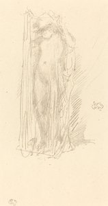 モデル・ドレープ、1889年頃。 作： James Abbott McNeill Whistler