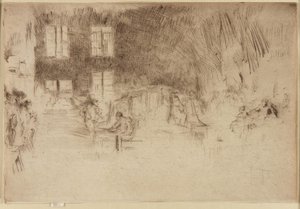 ムラノガラス炉、1879～1880年。 作： James Abbott McNeill Whistler