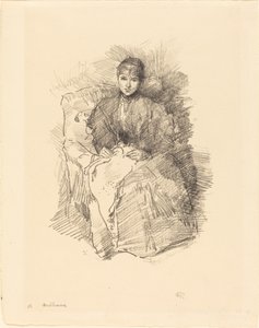 針仕事、1896年。 作： James Abbott McNeill Whistler