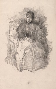 針仕事、1896年。 作： James Abbott McNeill Whistler