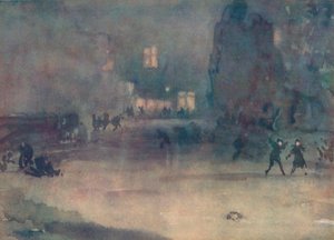 ノクターン-アムステルダムの雪、1882年、1904年 作： James Abbott McNeill Whistler
