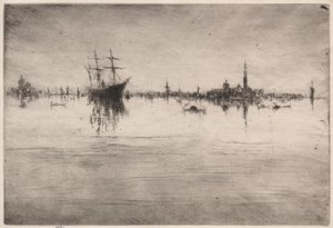 ノクターン、1879-1880。 作： James Abbott McNeill Whistler