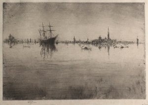 ノクターン、1880 作： James Abbott McNeill Whistler