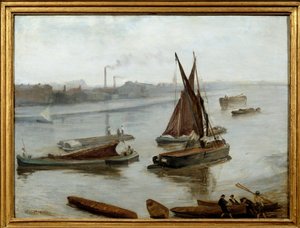 ノクターンブルー・アンド・ゴールド - オールド・バタシー・ブリッジ 作： James Abbott McNeill Whistler