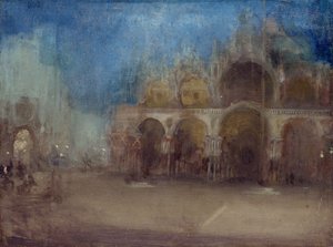 ノクターン、ブルー＆ゴールド、サン・マルコ、ヴェネツィア 作： James Abbott McNeill Whistler