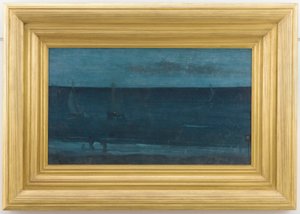 ノクターン：青と銀 - ボグナー、1871年から1876年。 作： James Abbott McNeill Whistler
