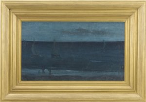 ノクターン：青と銀-ボグナー、1871-76 作： James Abbott McNeill Whistler