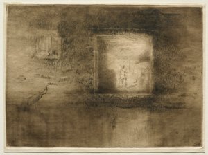 ノクターン：炉、1886年。 作： James Abbott McNeill Whistler
