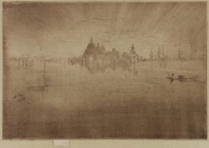 ノクターンです。サルーテ、1879-1880年 作： James Abbott McNeill Whistler
