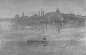 ノクターン：1878年、1904年、バタシーのテムズ川 作： James Abbott McNeill Whistler