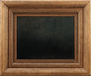 ブラックとゴールドのノクターン：サウサンプトンの水への入り口、1875-76年頃 作： James Abbott McNeill Whistler