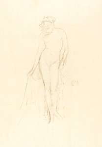 ヌードモデル、スタンディング、1891年頃 作： James Abbott McNeill Whistler