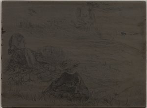 ナーセメイドと子供」1859年 作： James Abbott McNeill Whistler
