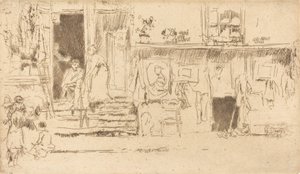 古着屋、No.II、c。 18841886。 作： James Abbott McNeill Whistler