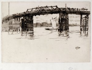 オールドバタシーブリッジ 作： James Abbott McNeill Whistler