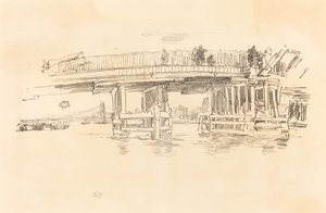 古いバタシー橋、18791887。 作： James Abbott McNeill Whistler