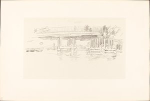 古いバタシー橋、18791887。 作： James Abbott McNeill Whistler