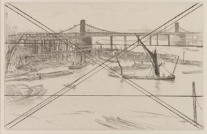 オールド・ハンガーフォード・ブリッジ、1861年 作： James Abbott McNeill Whistler