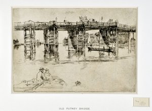 オールドパトニーブリッジ 作： James Abbott McNeill Whistler