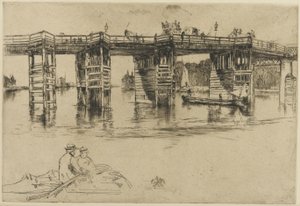 オールドパトニーブリッジ 作： James Abbott McNeill Whistler