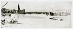 オールドウェストミンスター橋 作： James Abbott McNeill Whistler