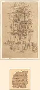 宮殿、ブリュッセル、1887年 作： James Abbott McNeill Whistler