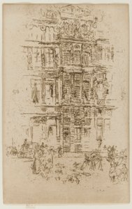宮殿、ブリュッセル、1887年 作： James Abbott McNeill Whistler