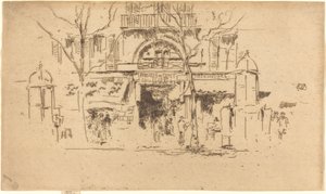 オペラ座のパッセージ。 作： James Abbott McNeill Whistler