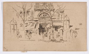 オペラ座の通路 1889-93年頃 （エッチング、インク、紙） 作： James Abbott McNeill Whistler