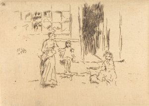ペティコート・レーン、1886年～1888年頃。 作： James Abbott McNeill Whistler