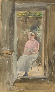 ピンクノート - エンドウ豆の砲撃、1882-1884。 作： James Abbott McNeill Whistler