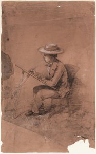 ジョン・ロス・キーの肖像、1854-55年。 作： James Abbott McNeill Whistler