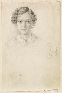 ウィスラーの肖像、1845 年または 1846 年。 作： James Abbott McNeill Whistler