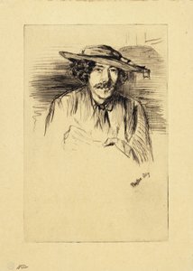 ウィスラーの肖像、1859 作： James Abbott McNeill Whistler