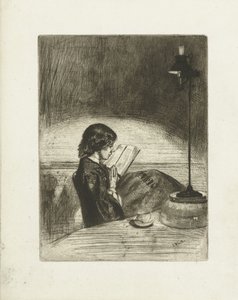 デボラ・デラノの読書の肖像 ともしび読書 作： James Abbott McNeill Whistler