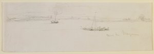 1858年、マインツ近郊。 作： James Abbott McNeill Whistler