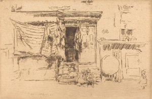 ラグ・ショップ、ミルマンズ・ロウ、18861888年頃。 作： James Abbott McNeill Whistler