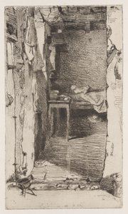 ラグ・ピッカーズ、ムフェタール地区、パリ 作： James Abbott McNeill Whistler