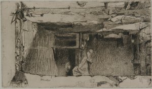 Rag Pickers, Quartier Mouffetard, Paris, 1858年。 作： James Abbott McNeill Whistler