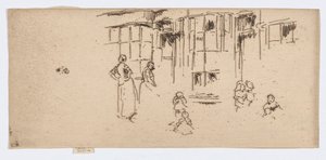 ラグ・ショップ、セント・マーティンズ・レーン 1886-88年頃 （エッチング、インク、紙）