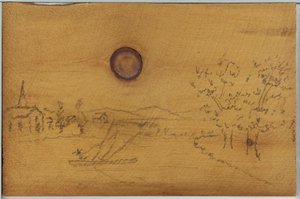 川の風景、1866-1878。 作： James Abbott McNeill Whistler