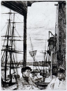 ロザーハイズ（またはワッピング） 作： James Abbott McNeill Whistler